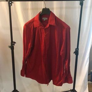 Red button up dress shirt